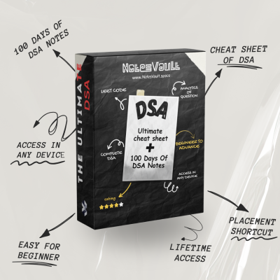 DSA Cheat Sheet – 100 Days of Code for Placements